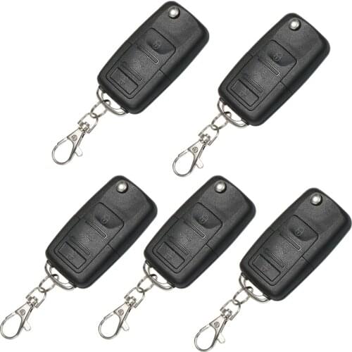 5pcs 433MHz Wireless Duplicator Copy Remote Controller Clone Remotes Copy Duplicator For Gadgets Car Home Garage,Black