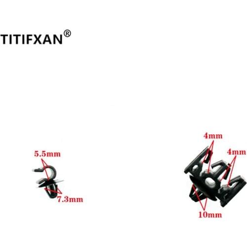 5PCS Car Chassis Underbody Tubing Water Line Fixed Plastic Fasteners Rivet Tube