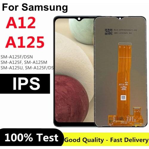 6.5" For Samsung Galaxy A12 LCD Display SM-A125F/DSN SM-A125F/DS SM-A125M Touch Screen Digitizer For Samsung SM-A125F LCD