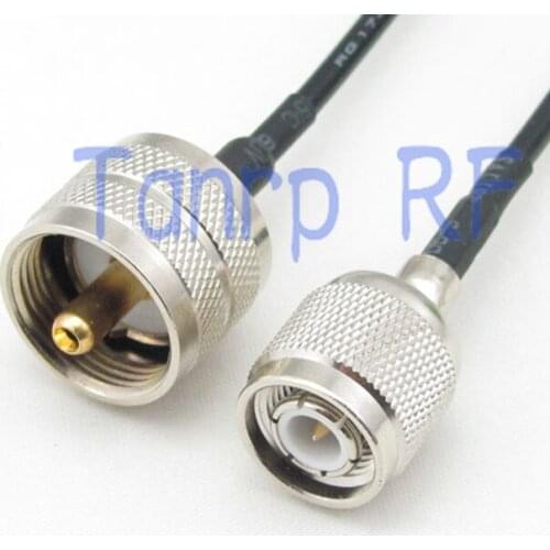 6in UHF male plug to TNC male plug RF connector adapter 15CM Pigtail coaxial jumper cable RG174 extension cord