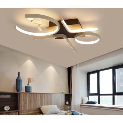 Aluminum Wave Ceiling Lights Modern LED Lamp for Living room Bedroom luminaire plafonnier Bedroom Ceiling Lamp ZM1119