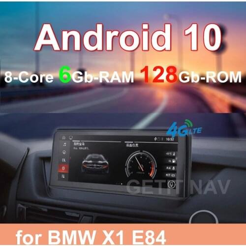 10.25” 6+128GB Android 10.0 Car Radio Stereo Player Video GPS Navigation For BMW X1 E84 (2018-2019) CIC iDrive System