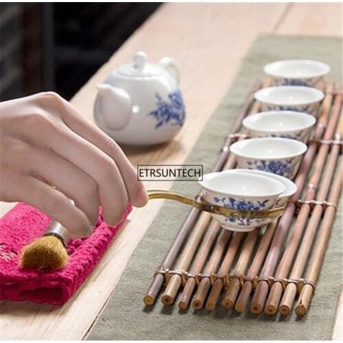 200pcs Natural Bamboo Tea set Ceremony Gentlemen Tea Tray set Ceremony Accessories Tea Clip Teaspoon Tool