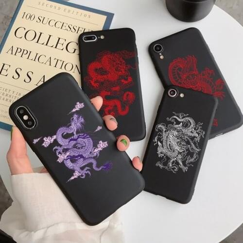 Animal Red Dragon Case on For Xiaomi Poco F3 X3 M3 Redmi Note 10 9 S 8T 9S 8 7 5 6 Mi 11 10T T Lite K40 Pro Max 9A 9C NFC Coque