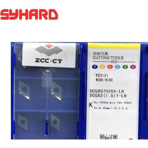 DCGX070202-LH YD101 10 pcs/lots cnc carbide turning inserts cnc blade lathe tool