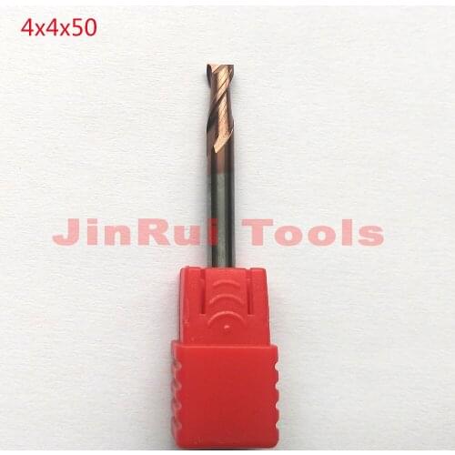 Jerray 1pc 4mm 4x4x50L HRC55 2Flutes Flat end mills Solide Carbide End Mills CNC router bit Milling cutter Tools knife