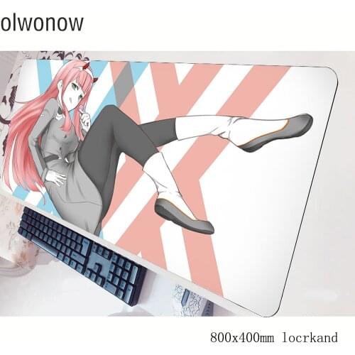 Darling in the franxx mousepad gamer best 800x400x3mm gaming mouse pad Christmas notebook pc accessories padmouse ergonomic mat
