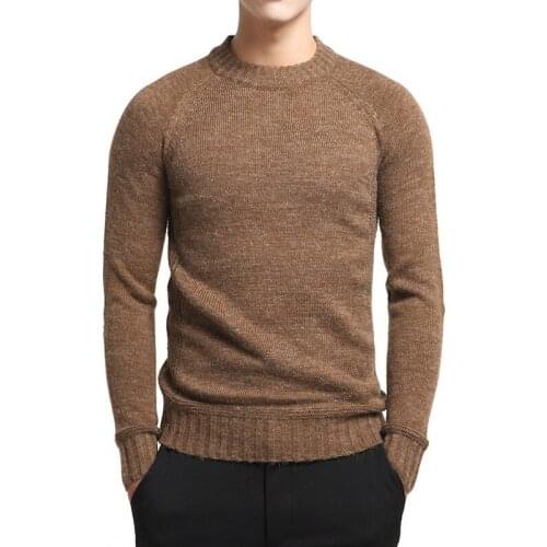 Men Sweaters 2019 Autumn Winter Fashion Casual Slim Fit Cotton Knitted Mens Sweaters Pullover Men Brand Clothing Knitwear KK3117