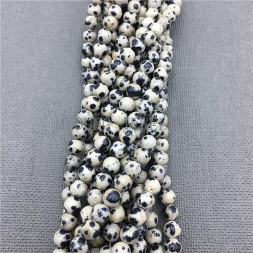 MY0674 Round Spot stone Beads,Natural Stone balmatin Balmatin Beads For DIY Jewelry Making, 15.5''Free Shipping