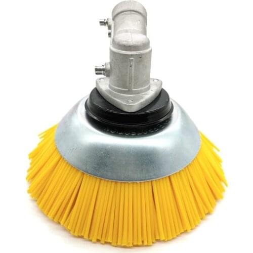 8 Inch Grass Trimmer Head Nylon Straw Rope Trimming Head Rusting Brush Cutter Mower Streng Nylon Weeding Head for Lawn Mower