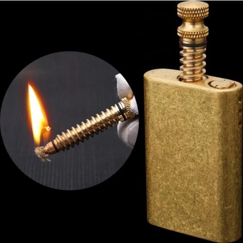 Original zorro Pure copper match retro kerosene lighter cigarettes lighter pull ignition fire smoking EDC tool