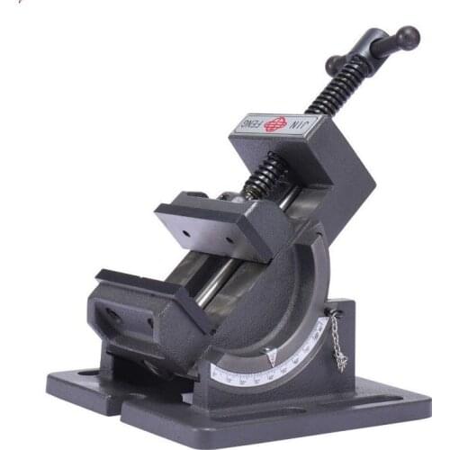 Tilting 0-90 degree tilting guide bar angle flat nose pliers 3 inch bench drill fixture