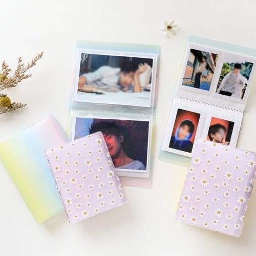 64 Pockets PVC Portable Photo Album for drawing Jelly Color Album for Mini Instax & Name Card 3/4/5/6inch Album De Photos