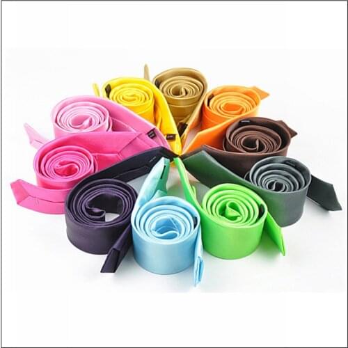 Casual skinny tie solid color tie student tie 319 - 1