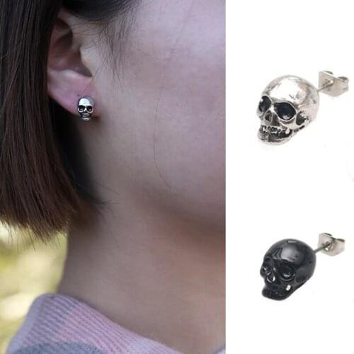 2020 hot selling earrings skull head retro skull earring American punk style alternative Kpop Серьги earrings for women 2020