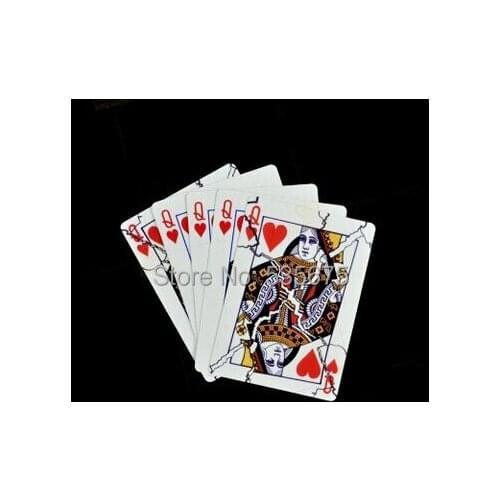 Broken queen - magic trick,card magic,classic toys,magic prop,Free shipping