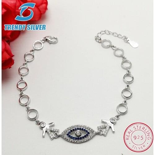 Chain Bracelets Trendy Silver China