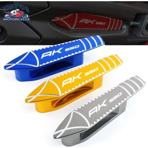 For KYMCO AK550 2017 2018 2019 2020 Motorcycle High quality CNC Accessories Aluminum Scooter Rocker Arm Cover With logo AK550