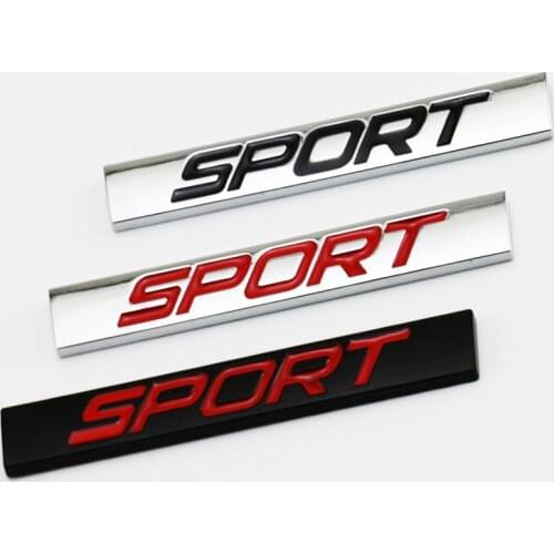 1pcs 3D Car Decorative Metal SPORT Car Sticker Emblem Badge for Universal Cars Motorcycle Styling Accessories Car Decoration