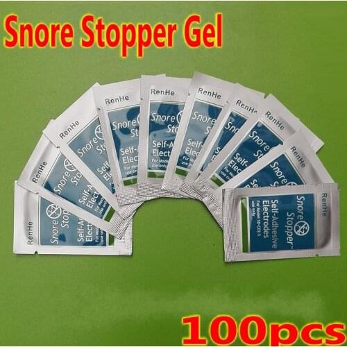 100pcs（50pack）self-Adhesive Electrodes Snore Stopper Pad Hydrogels sheet for Anti Snoring Watch Wristband