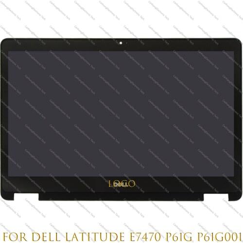 14'' QHD 2560*1440 For Dell Latitude E7470 P61G P61G001 LCD Touch Screen Monitor Replacement Assembly B140QAN01.0 LP140QH1 SPH1