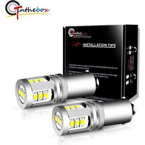 GTinthebox 2PCS Canbus Bay9s H21W Xenon White 15-SMD LED Backup Reverse Light Bulbs For Volkswagen VW Golf MK7 GTD GTI R TSI 12V