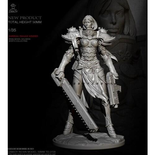 50mm 1/35 Resin model kits figure beauty colorless and self-assembled TD-2729