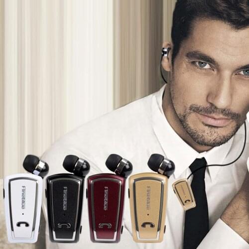 Wireless Clip Retractable Bluetooth 4.0 Headset Earphone For iPhone 6S For Iphone PC Smartphone Mp3 Hifi Hand Free Phonecall