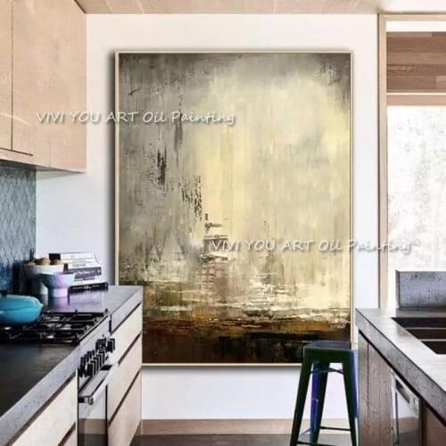 Large Wall Painting On Canvas Handmade Oil Vertical Abstract Art Decorative Pictures For Living Room Wall Decor Painting