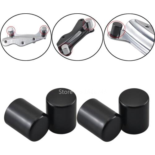 4 Pcs Motorcycle Accessories Docking Hardware Point Cover Kit Case Fits For Harley Touring Electra Street Glide Road King Black