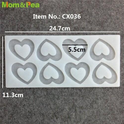 CX036 8-Heart Silicone Mold Chocolate Ornamental Fondant Mould Cake Decoration Tools