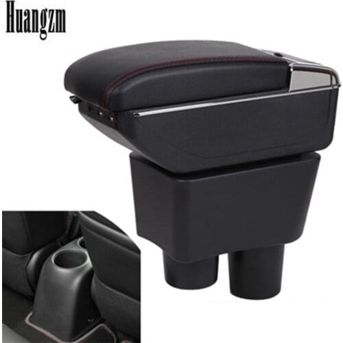 For Nissan Almera Armrest box central Store content box with cup holder ashtray with USB interface