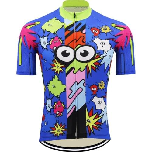 Explode Style Cycling jersey Maillot Ciclismo Hombre Quick Dry Bike clothing Breathable Short sleeve Mtb Bicycle Jersey