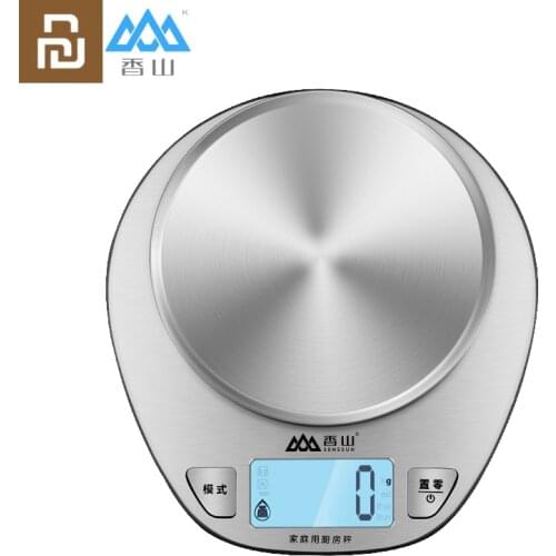 Youpin Xiangshan Electronic Kitchen Scale EK518 Silver Accurate Weighing Stainless Steel Scale High Precision Sensing
