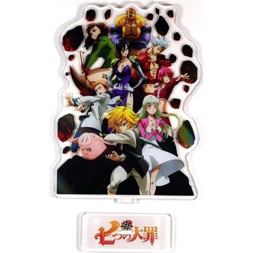 The Seven Deadly Sins Meliodas Liones Hawk Ban Diane King acrylic standee figurines desk decoration cake topper anime