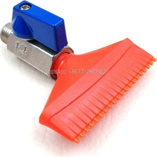 Industry Air Blowing Nozzle, 65mm Air Knife Nozzle, 20 Holes Air Booster Flat Nozzle,Dust Removal Blowing Jet Nozzle