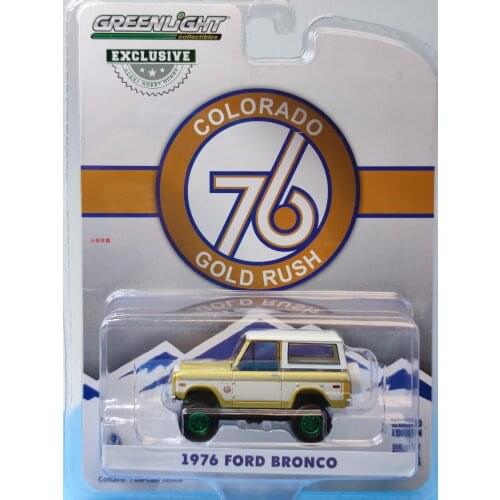 1/64 GreenLight 1976 FORD BRONCO COLORADO 76 GOLD RUSH Collection of die-cast alloy car models