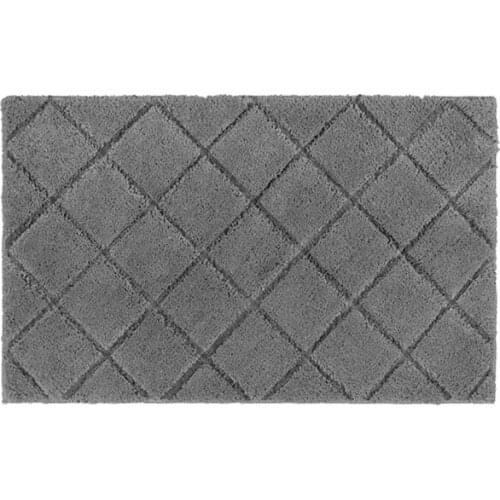 Musthome Bathroom Rugs square Lingge Bathroom Door Mats with Non-slip Grip Absorbent Quick-drying Bath Mat carpet decoration
