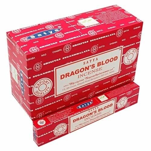Incienso Dragon´s Blood, Caja de 12 Paquetes. Cada Paquete Contiene 16 Gramos. Total Entre 13 y 15 varitas en Cada Paquete