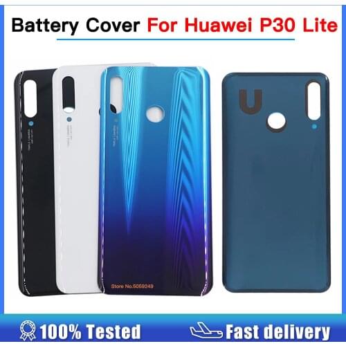 P30 Lite Battery Cover For Huawei P30 Lite Back Glass Rear Door Panel Housing Case with Adhesive Sticker Repair back housing
