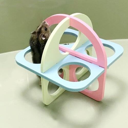 Hamster Ladder Exercise Fitness Toys Climb Sport Small Pets Activity Squirrel Chinchilla Guinea Pig Products Colorful Cage Decor