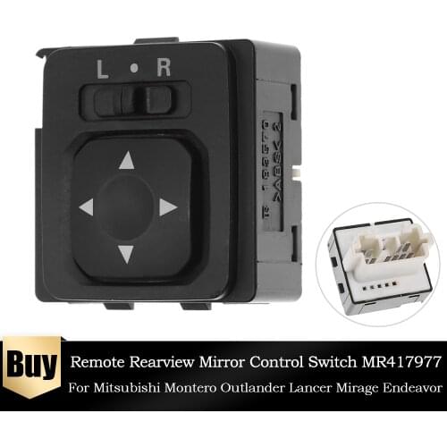 MR417977 Remote Control Adjust Rearview Mirror Switch for Mitsubishi Pajero Montero Pinin Outlander Lancer Galant Eclipse 183570