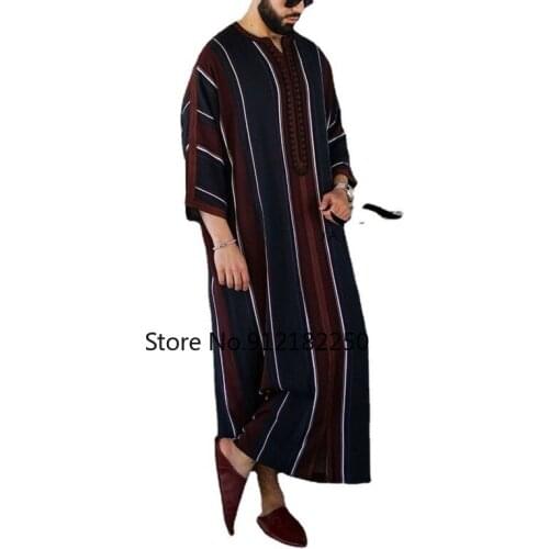Men Jubba Thobe Dubai Muslim Islamic Clothing Kimono Long Robe Saudi Musulman Wear Abaya Caftan Islam Dubai Arab Dressing Mens