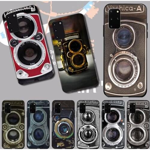 PENGHUWAN Rolleiflex Vintage Retro Camera Soft Silicone Phone Case Cover for Samsung S20 plus Ultra S6 S7 edge S8 S9 plus S10 5G