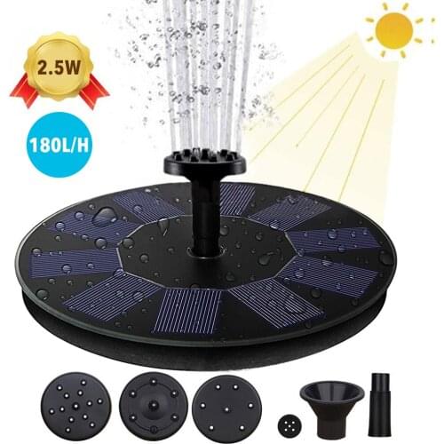 Solar Fountain Pump Waterproof Solar Panel Water Fountain Pump Kit For Outdoor Garden Pond Swimming Pool Gardening Decoration