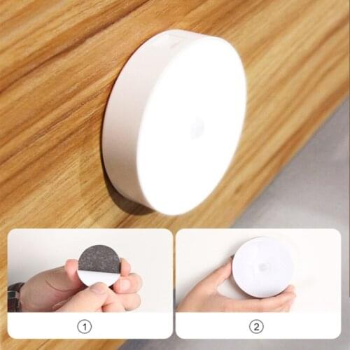 New Night Light Smart Motion Sensor LED Night Lamp RechargeOperated WC Bedside Lamp For Room Hallway Pathway Toilet