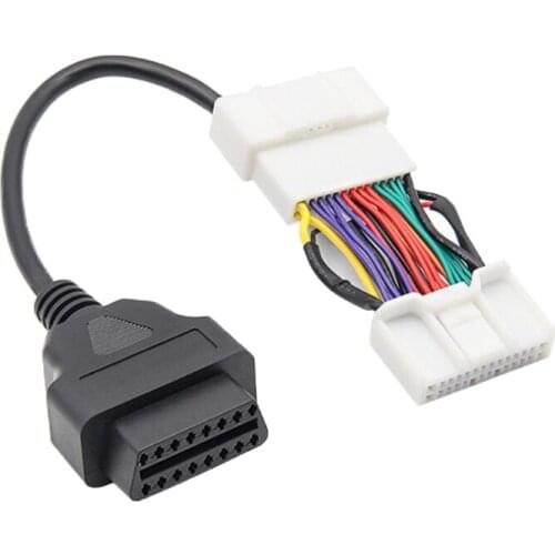 OBD2 Connector Compatible with Tesla-Motorcycle Fault Diagnostic Tool Extension Adapter Cable Test Scanner USB Interface T21E