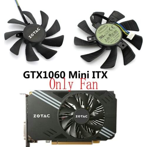 Original for ZOTAC GTX1060 Mini ITX Graphics Video Card cooling fan T129215SH DC12V 0.30A