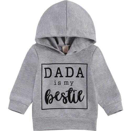 0-3T Newborn Kid Baby Boy Girl Clothes Autumn Pullover Hoodies Long Sleeve Hooded Sweatshirt Cute Sweet Outfit