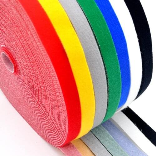 5 meters/roll Color Velcro self-adhesive fastener tape Reusable strong hook and loop cable tie Velcro DIY accessories